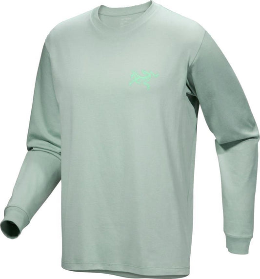 Kragg SL Cotton Bird Tile LS - Mens - stone green / phosphorescent 1