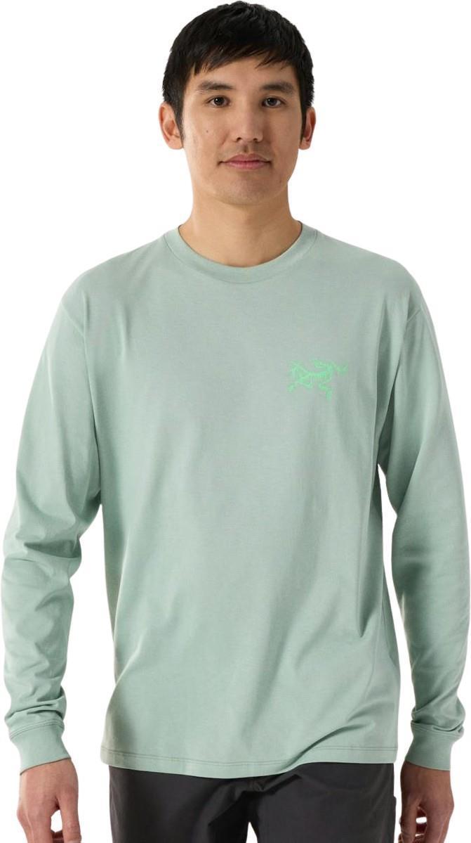 Kragg SL Cotton Bird Tile LS - Mens - stone green / phosphorescent 1
