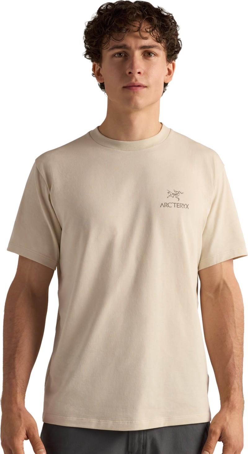 Kragg SL Cotton Bird Word SS - Mens - sea salt / mongoose 1