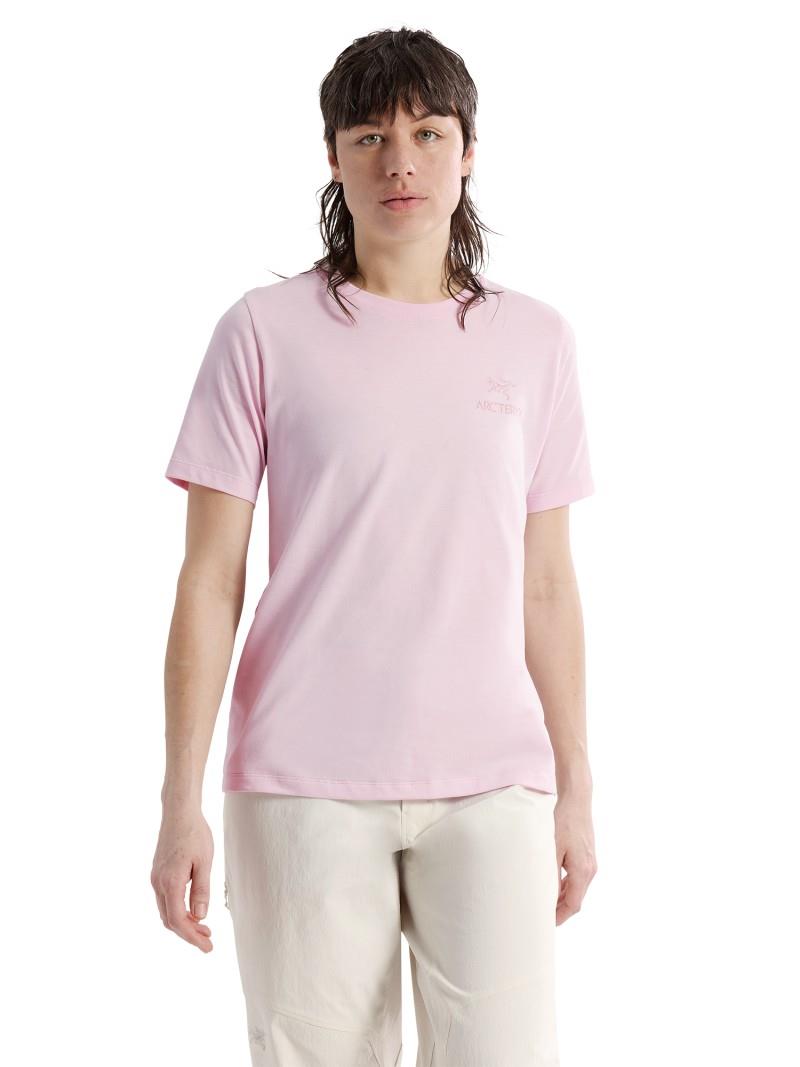 Kragg SL Cotton Emblem Crew SS - Womens - pink glow 1