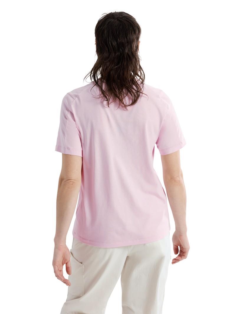 Kragg SL Cotton Emblem Crew SS - Womens - pink glow 1