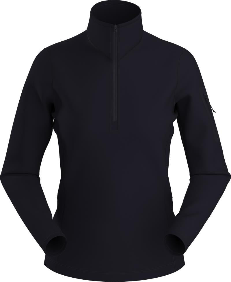 Kyanite Baselayer Zip Neck - Womens - black 1