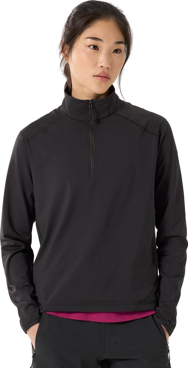 Kyanite Lightweight Zip Neck - Womens - Black 2