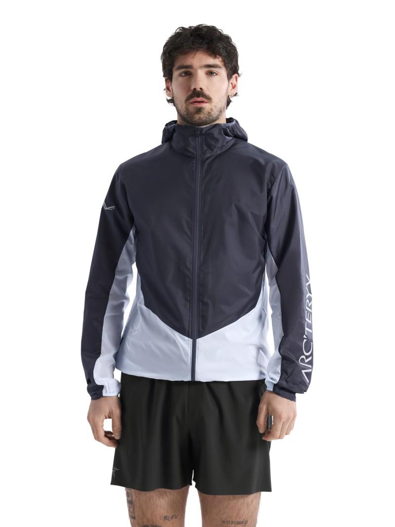 Norvan Windshell Hoody - Mens - dark stratus / alpine blue 1