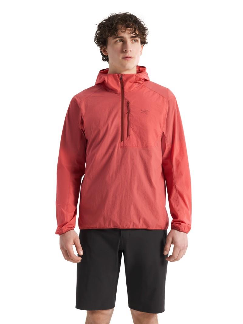 Ossa 1/2 Zip Hoody - Mens - stone red 1