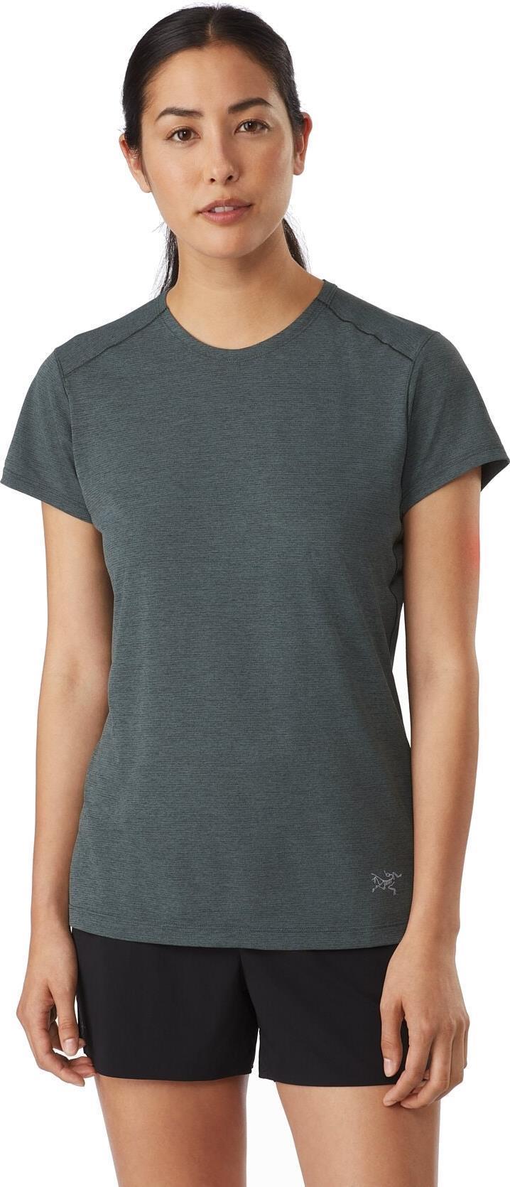 Quadra Crew SS - Womens - Enigma Heather 2