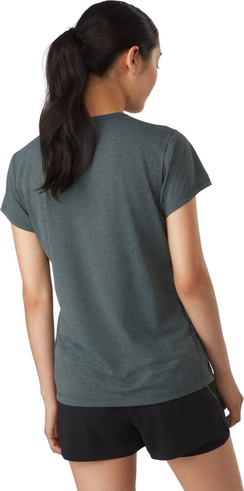 Quadra Crew SS - Womens - Enigma Heather 3