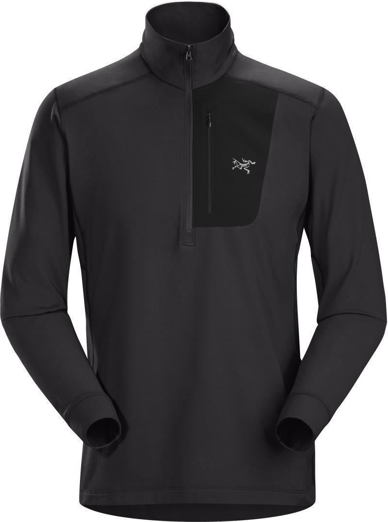 Rho LT Zip Neck - Mens - Black 1
