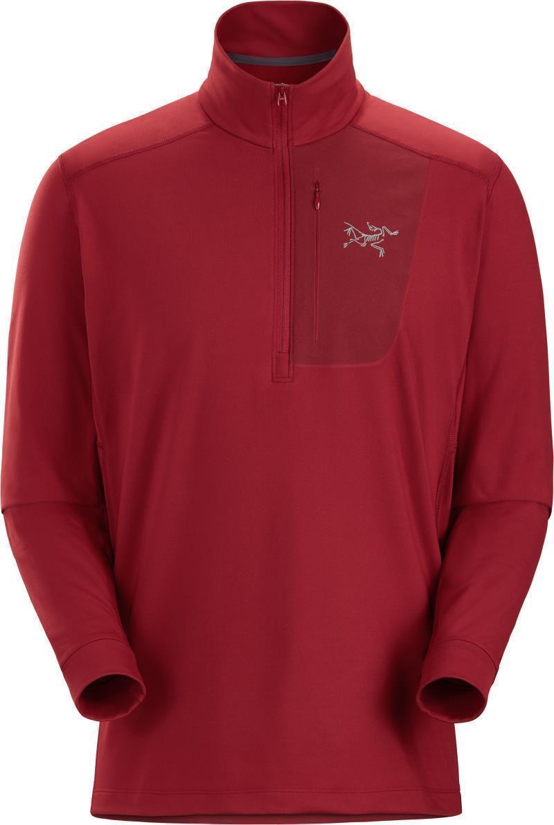 Rho LT Zip Neck - Mens - Bordeaux 1