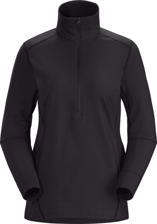 Rho LT Zip Neck - Womens - Black 1