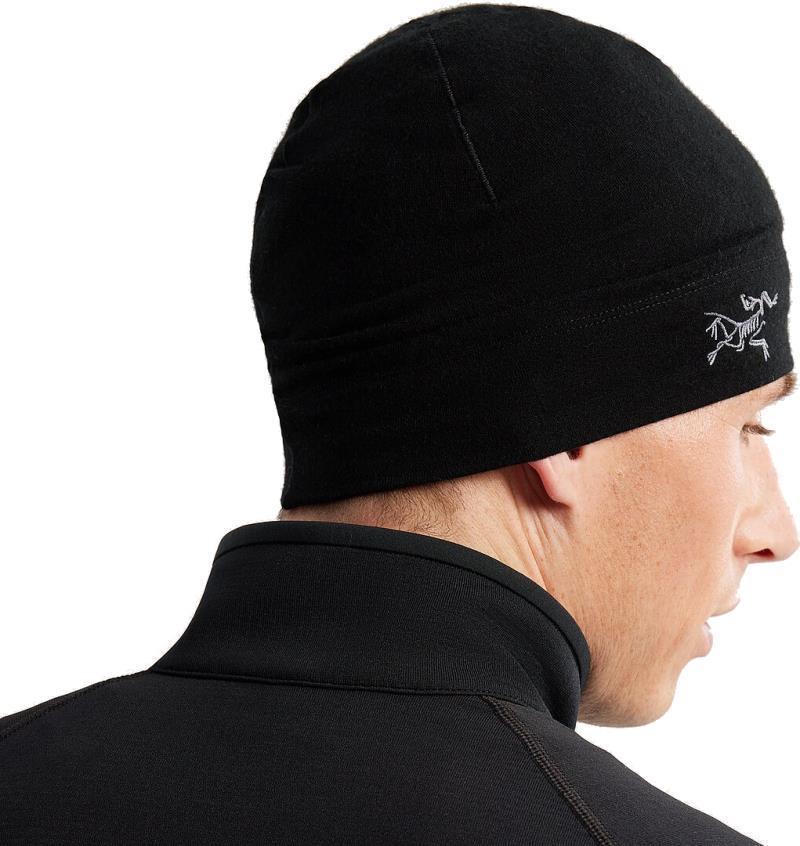Rho Lightweight Wool Toque - Black 3
