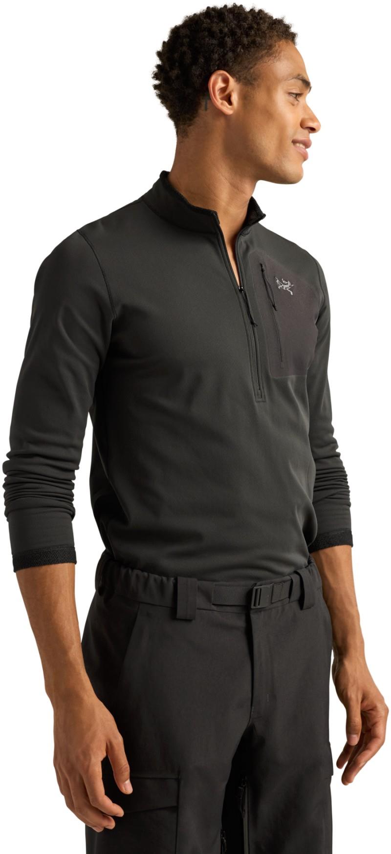 Rho SV Zip Neck - Mens - black 1