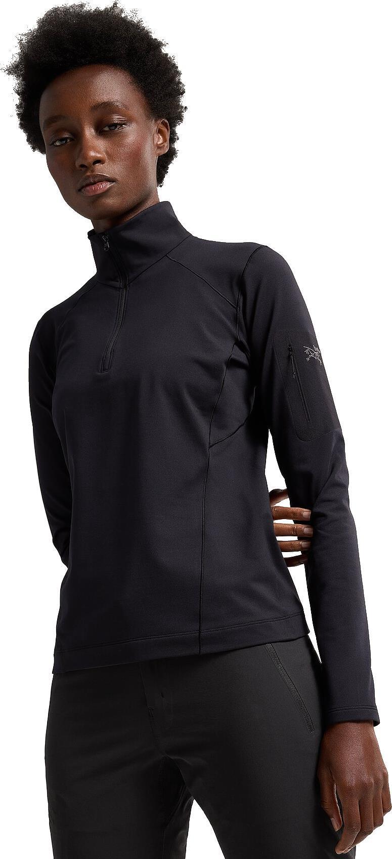 Rho Zip Neck - Womens - Black / Black 2