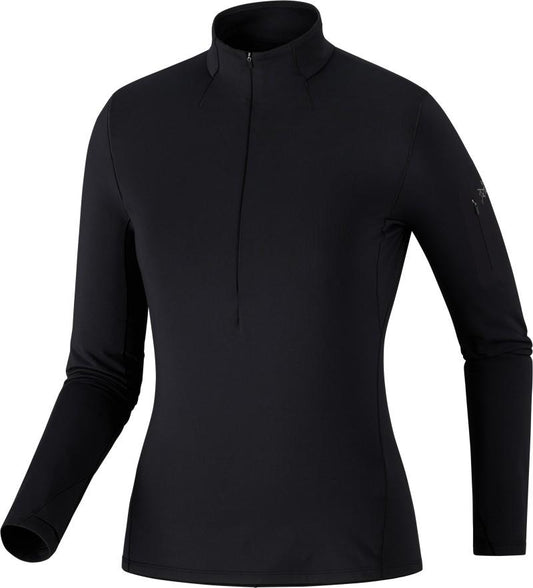 Rho Zip Neck - Womens - black 1