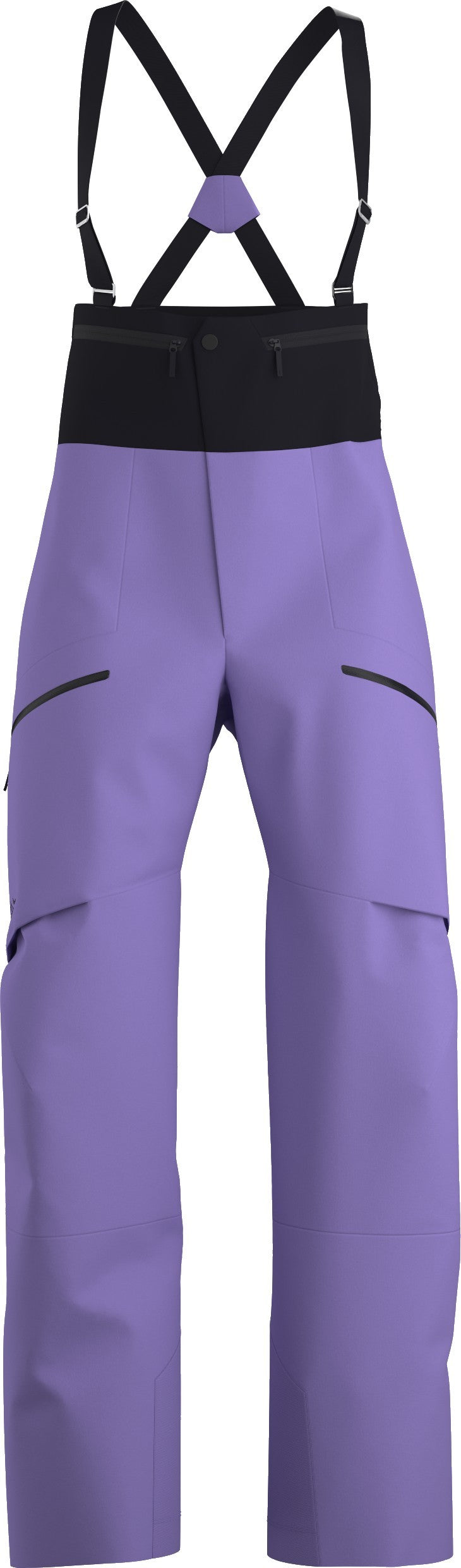 Rush Bib Pants, Reg - Womens - aster / black 1