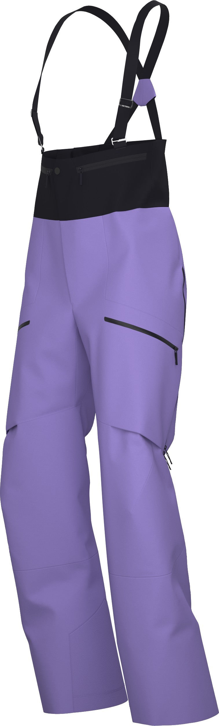 Rush Bib Pants, Reg - Womens - aster / black 1