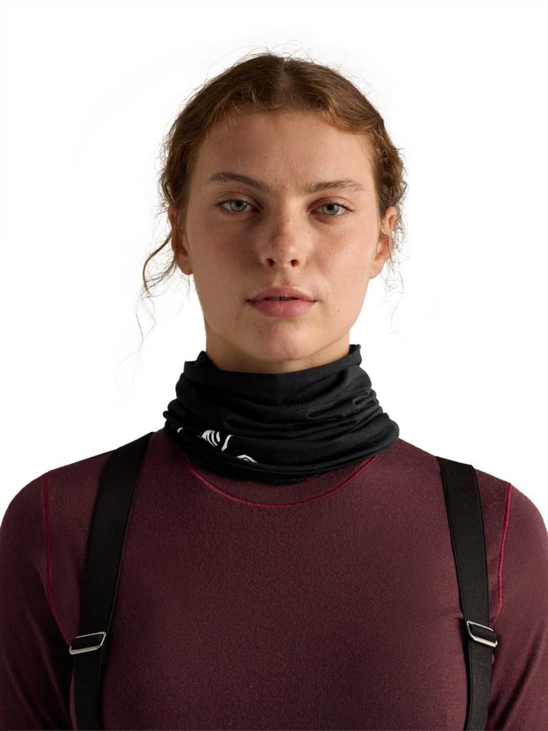 Satoro Merino Neck Gaiter - black / arctic silk 1