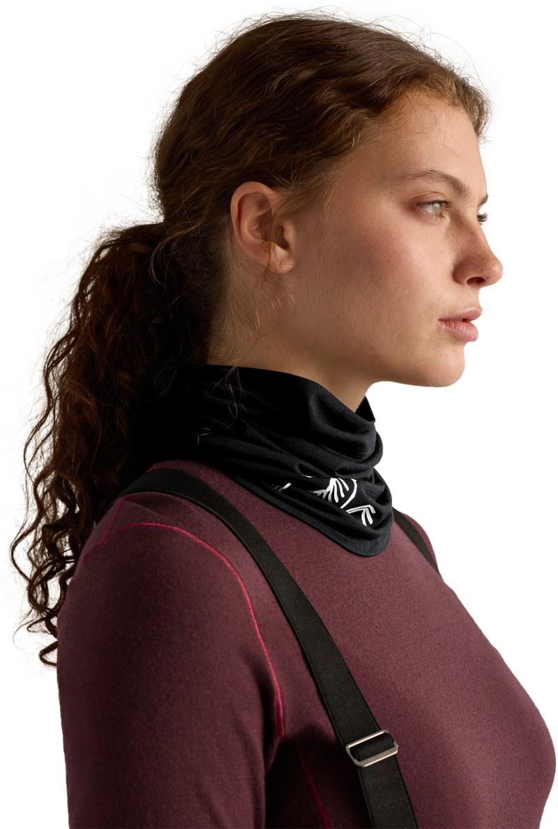 Satoro Merino Neck Gaiter - black / arctic silk 1
