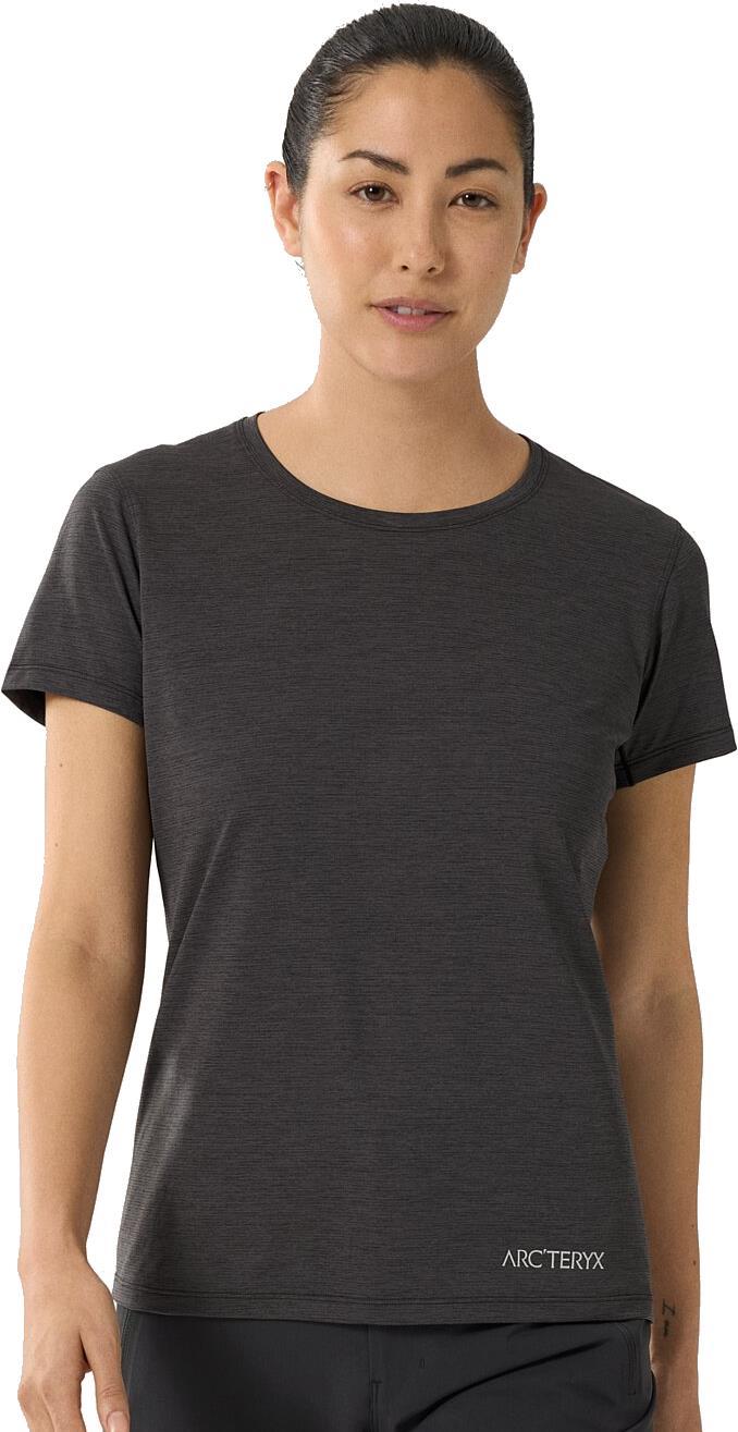 Taema ArcBird Crew SS - Womens - Black Heather 2