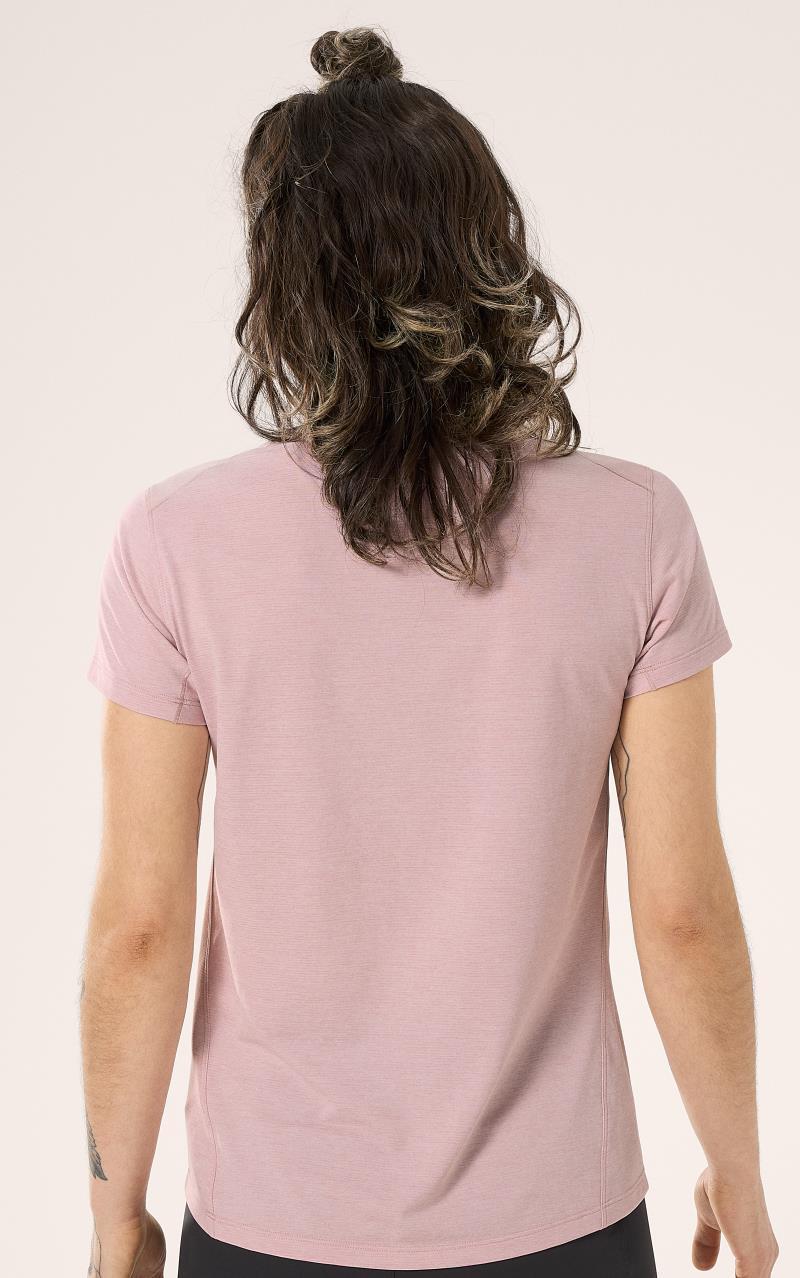 Taema Crew SS - Womens - Alpine Rose Heather 3