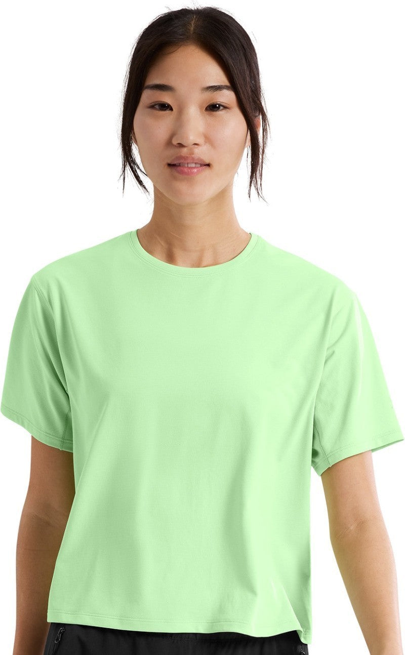 Taema Crop SS - Womens - phosphorescent heather 1