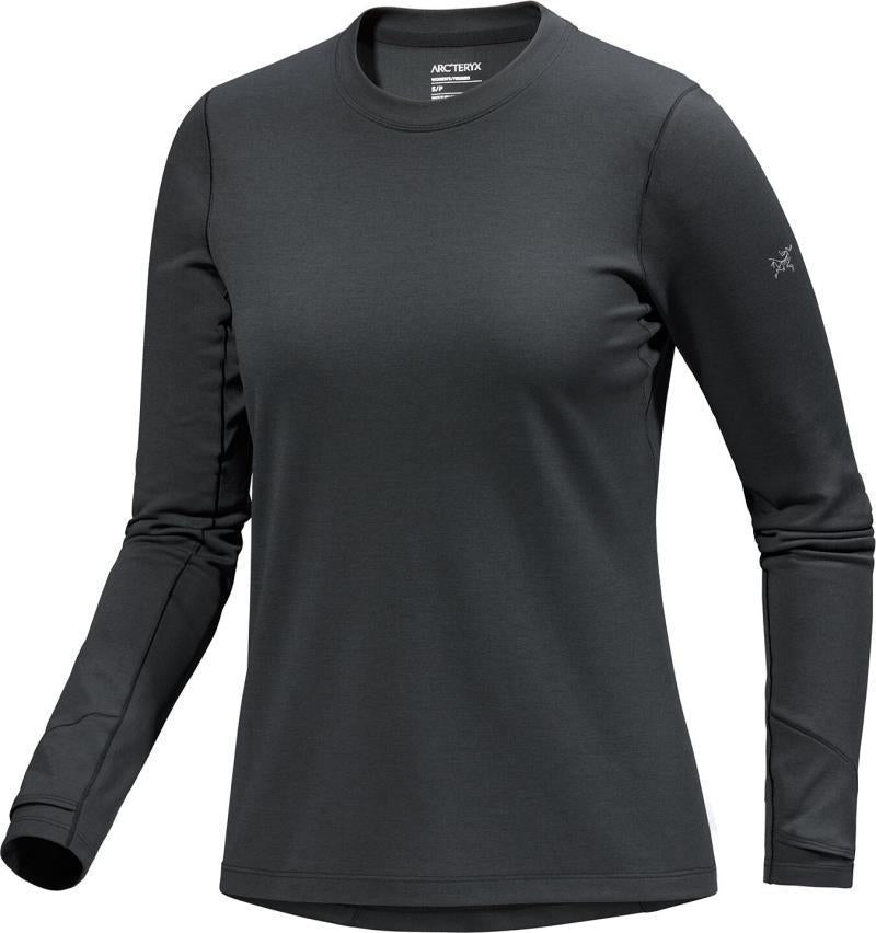 Taema Thermal Crew LS - Womens - black heather 1