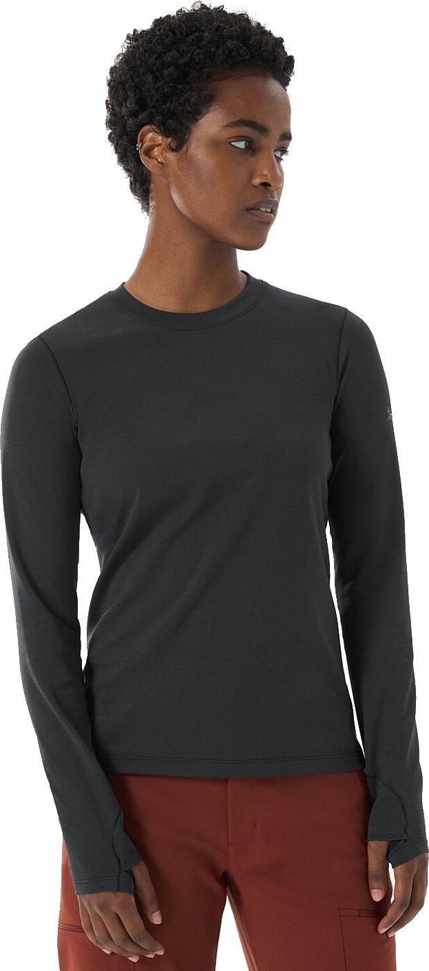 Taema Thermal Crew LS - Womens - black heather 1