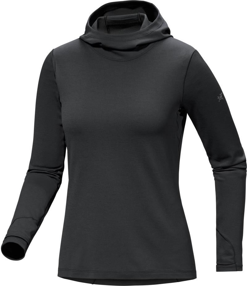 Taema Thermal Hoody - Womens - black heather 1