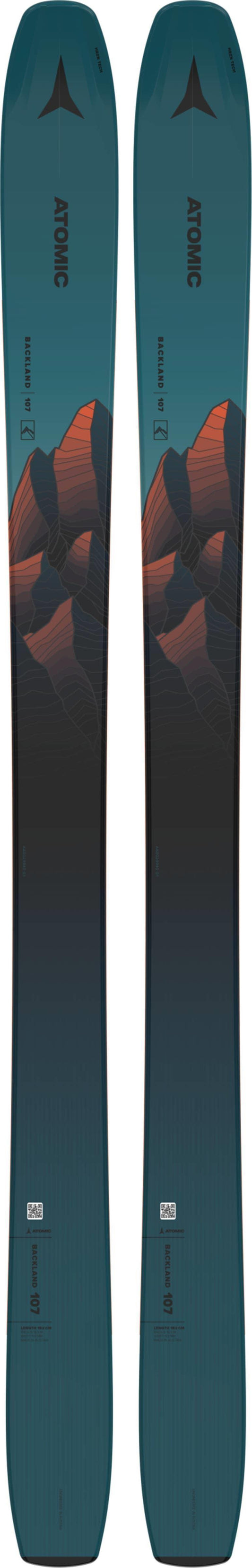 Backland 107 Skis - Petrol / Black / Orange 1