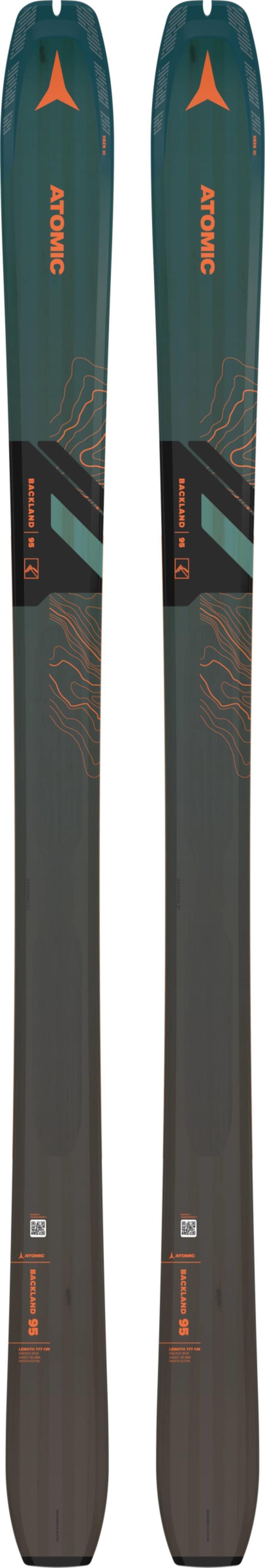 Backland 95 Skis - Petrol / Grey / Orange 1
