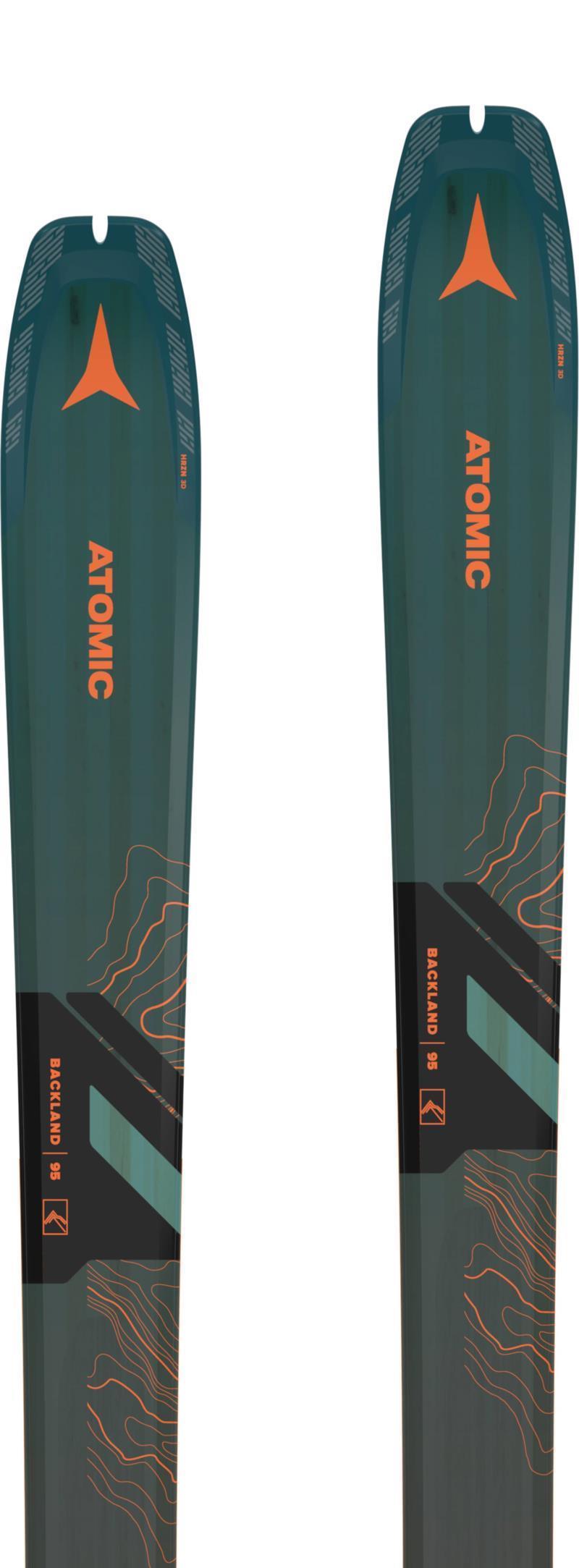 Backland 95 Skis - Petrol / Grey / Orange 3