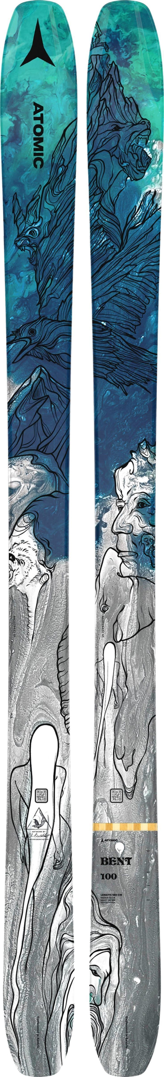 Bent 100 Skis - Mens - Grey Metallic / Blue 1