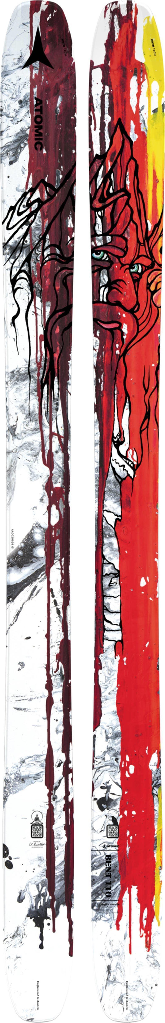 Bent 110 Skis - Red / Yellow 1