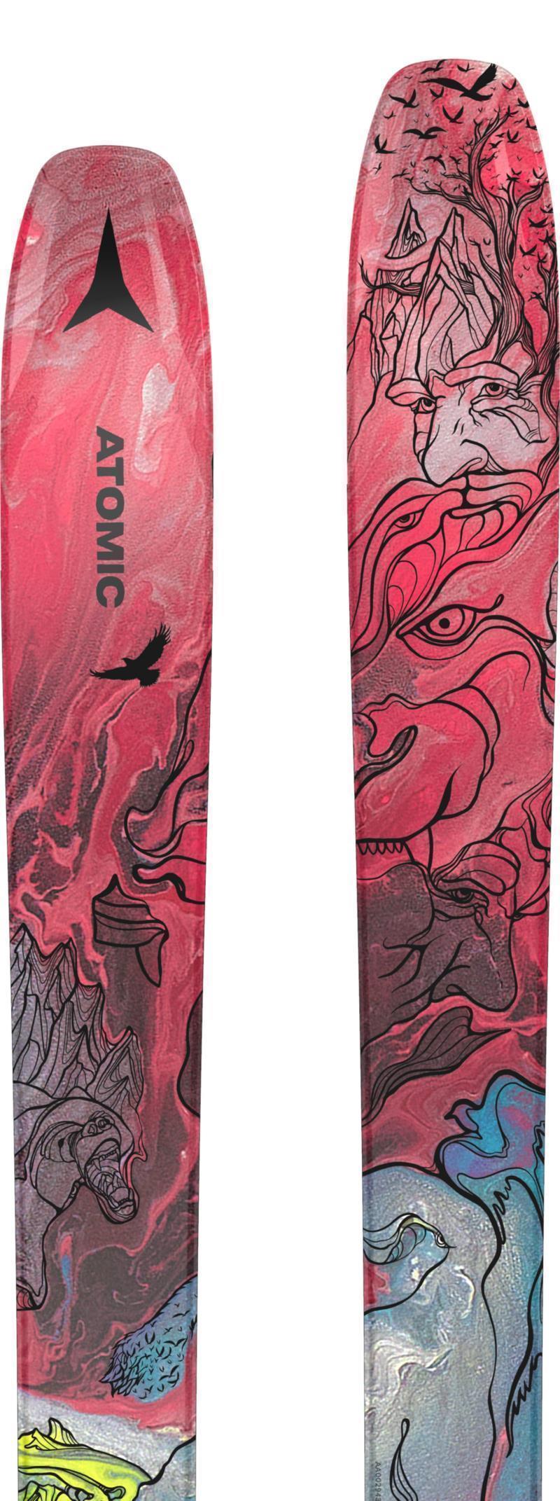 Bent 110 Skis - Mens - Red Metalic / Blue 2