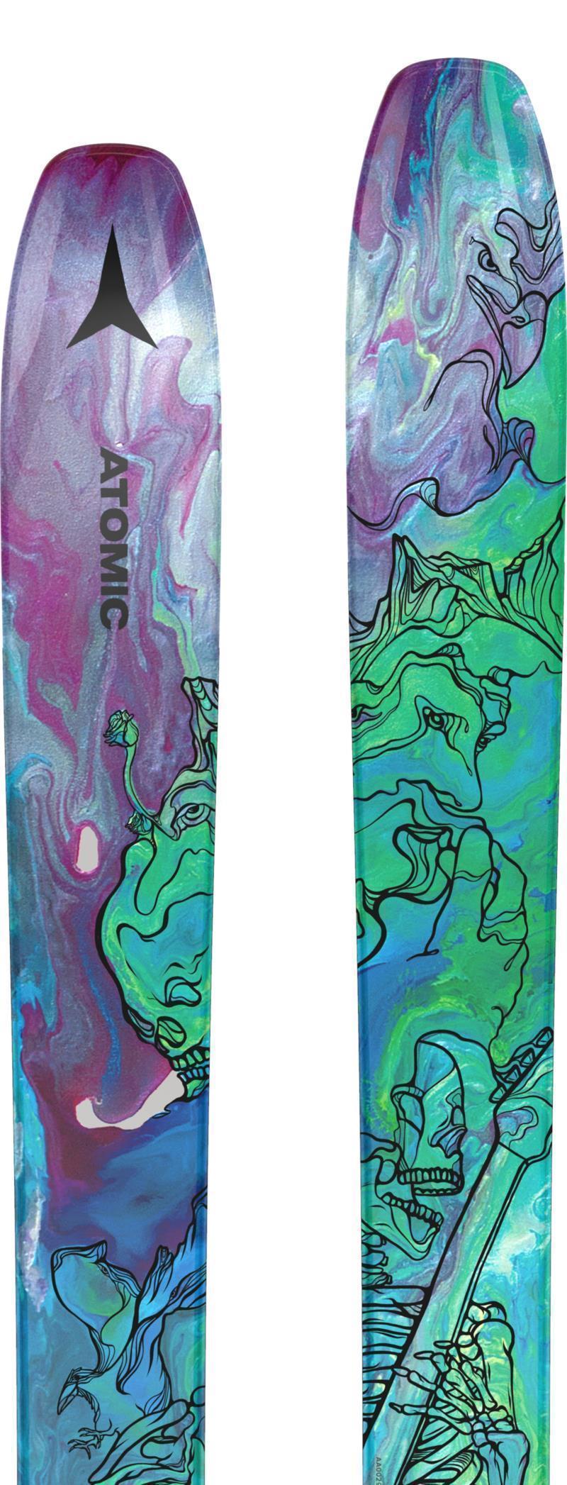 Bent Chetler 120 Skis - Mens - Metallic Green / Purple 2