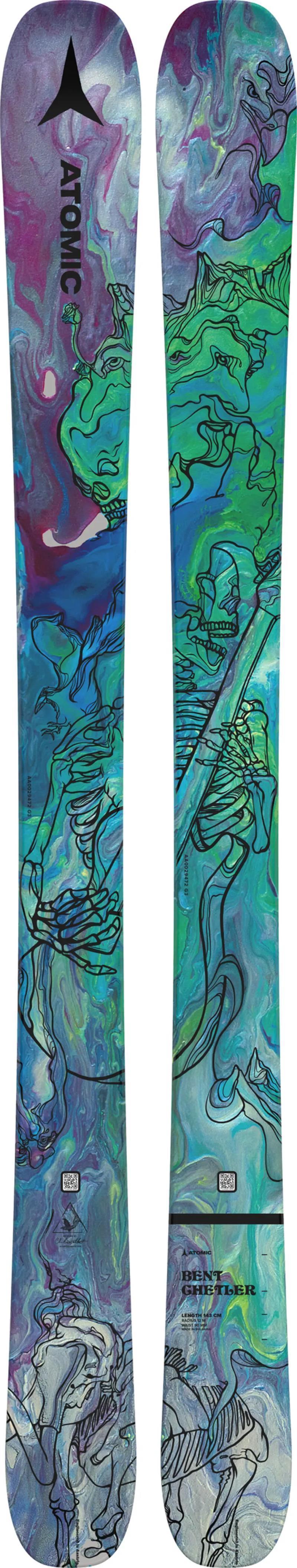 Bent Chetler Mini 153-163 Skis - Junior - Metallic Green / Purple 1