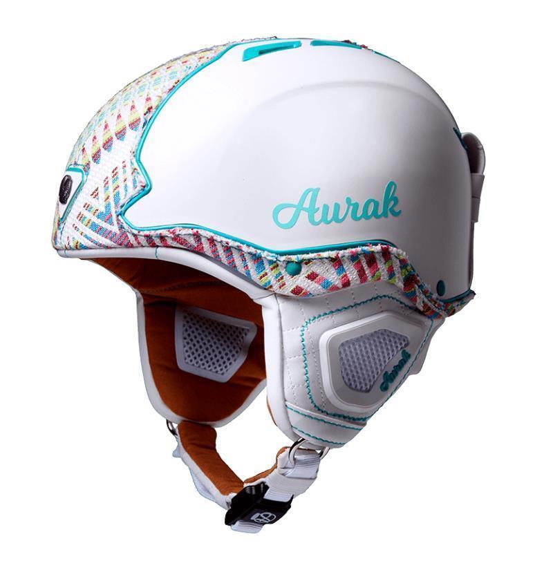 Azur Helmet - white / turquoise fabric 1