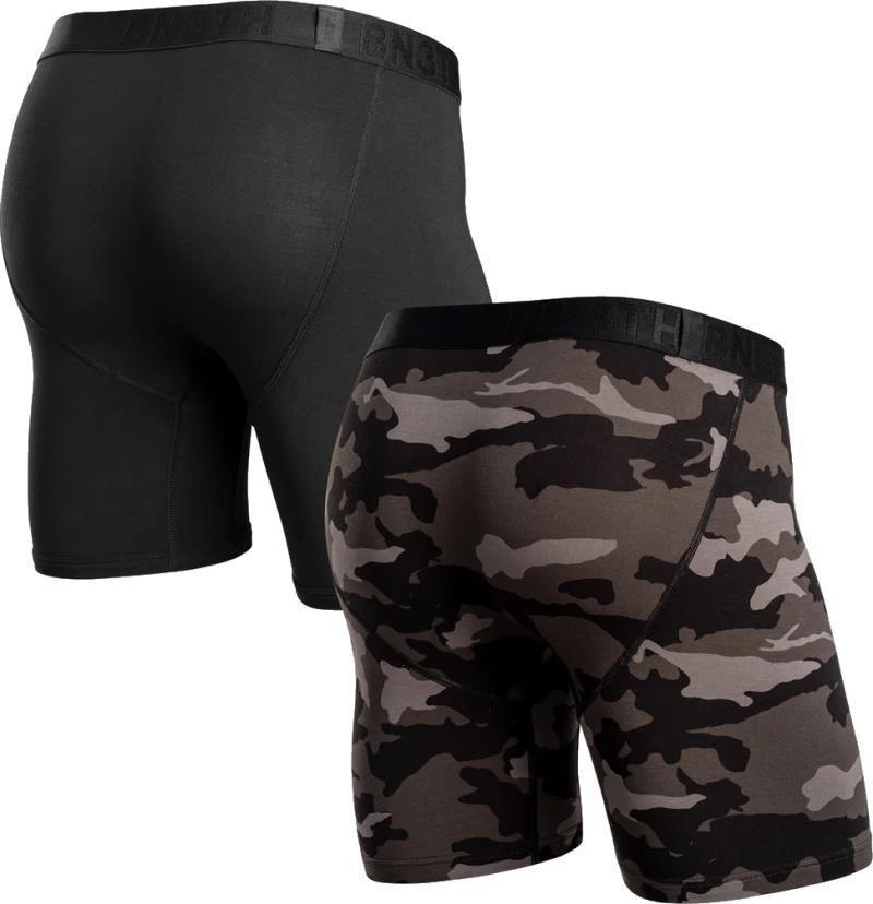 Classic Icon Boxer Briefs, Print - 2 Pack - Mens - Black / Camo Covert 2