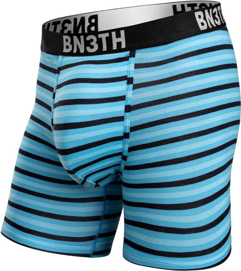 Outset Boxer Briefs, Print - Mens - Mini Tricolor Stripe Turquoise 1