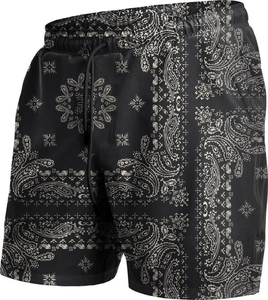 Agua Volley X 2n1, 7" Inseam - Mens - bandana / black 1