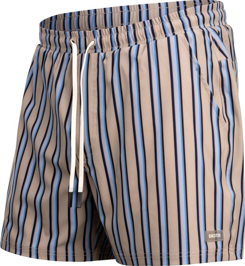 Agua Wave 2n1 Trunks, 5" Inseam - Mens - menswear stripe / beige 1