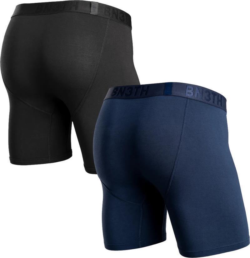 Classic Icon Boxer Briefs, Print - 2 Pack - Mens - black navy 1