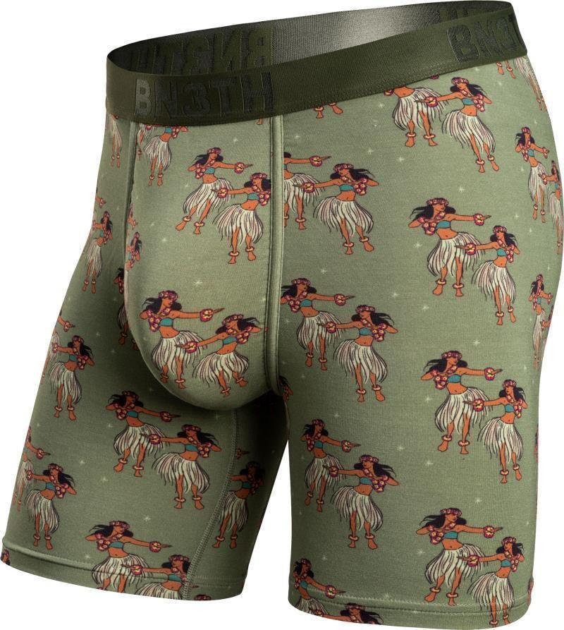 Classic Icon Boxer Briefs, Print - Mens - hula dancers green 1
