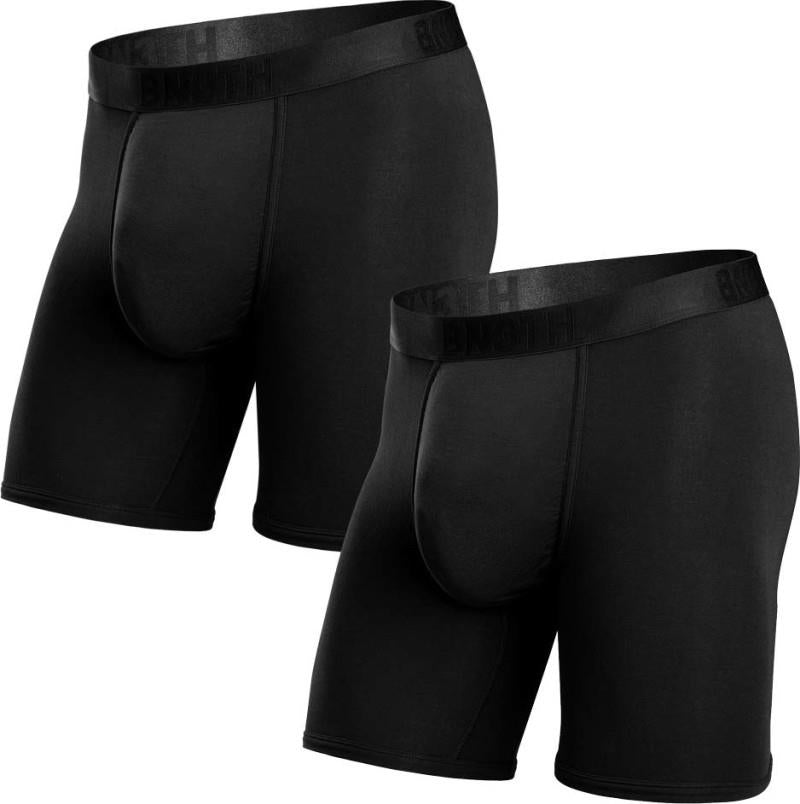 Classic Icon Boxer Briefs, Solid - 2 Pack - Mens - black 1