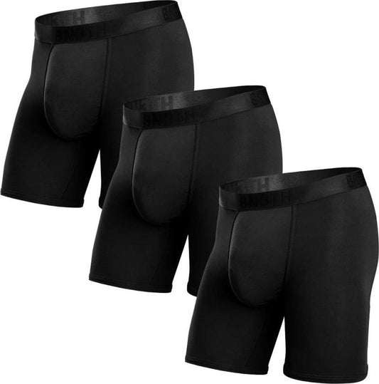 Classic Icon Boxer Briefs, Solid - 3 Pack - Mens - black 1