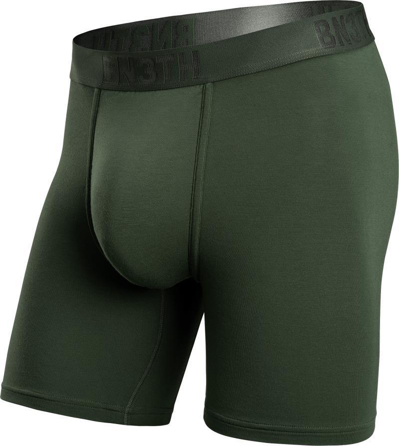 Classic Icon Boxer Briefs, Solid - Mens - Hunter Green 1