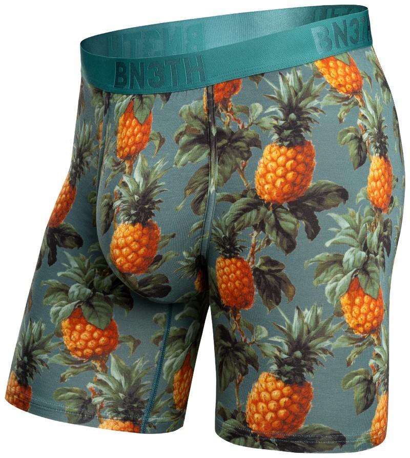 Classic Icon Boxer Briefs w/ Fly, Print - Mens - classical pineapple / fog 1
