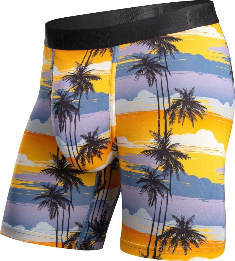 Classic Icon Boxer Briefs w/ Fly, Print - Mens - palm tree horizon / mimosa 1