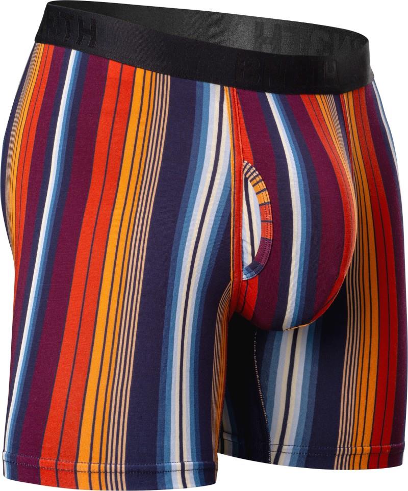 Classic Icon Boxer Briefs w/ Fly, Print - Mens - western stripe / dark navy 1