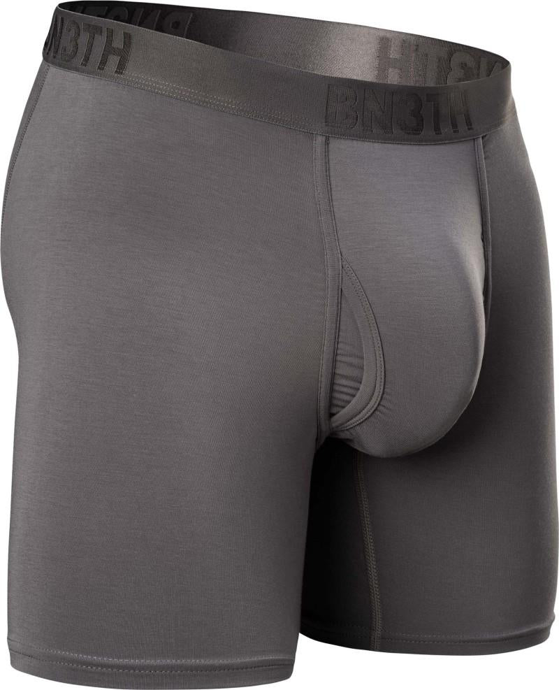 Classic Icon Boxer Briefs w/ Fly, Solid - Mens - gargoyle 1